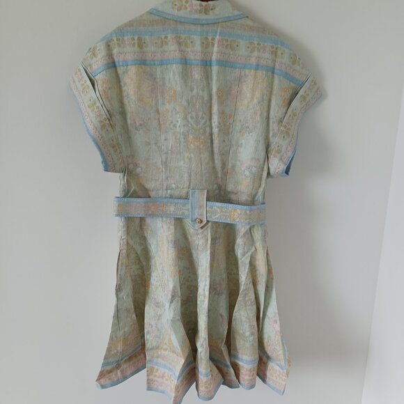 Zimmermann Acacia Linen Mini Shirtdress - Picture 9 of 12